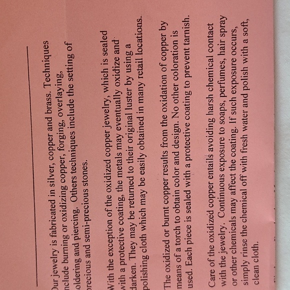 Flame Painted Copper Oval Earrings - Picture 5 of 5